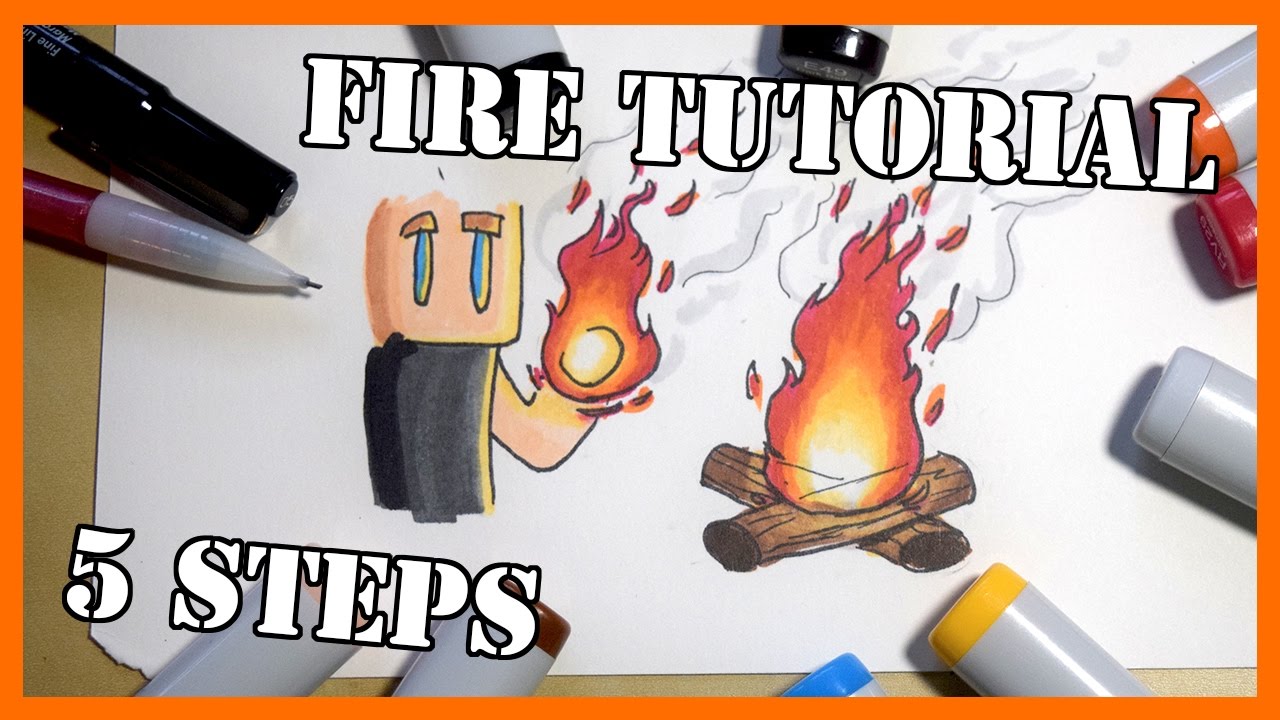 Cartoon Fire Tutorial 5 Steps Youtube