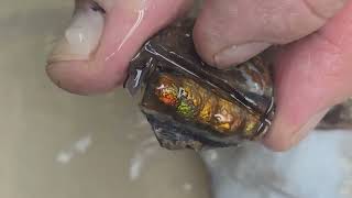 Fire Agate Mark Contour carving Deer Creek ~ Beginning to End part 2 of 3