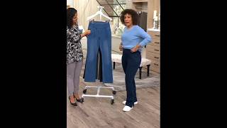 QVC host Sam modeling jeans 04