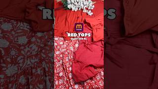 Meesho red tops 🍒🌹💋 #meesho #meeshotops #valentinesday #haul