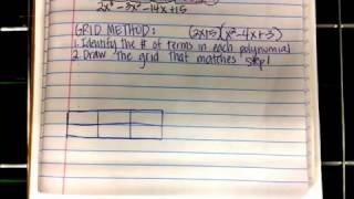 Multiplying Polynomials Part 3 (Grid Method)