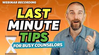 Strategies for Helping Last Minute Students Applying to College