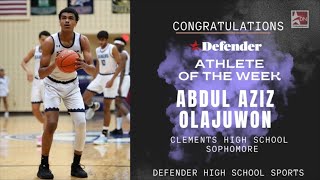 Defender Athlete of the Week: Abdul Aziz Olajuwon