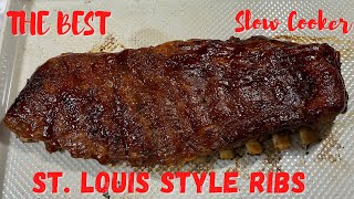 The BEST Slow Cooker St. Louis Style Ribs | Crockpot St. Louis Style Ribs Ribs | Crockpot Recipes |