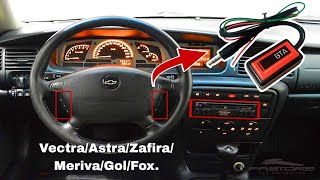 Instalação da Interface para os botões de comando do Som do volante do Vectra/Astra/Zafira/Meriva.