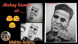 Superstar Akshay Kumar sir ... pencil sketch ..    how to draw Akshay Kumar sir portrait....