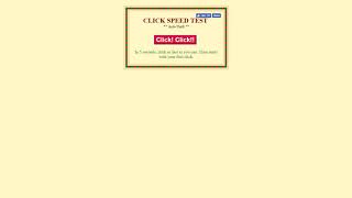 CLICK SPEED TEST || First Attempt // 5 Seconds | Highscore