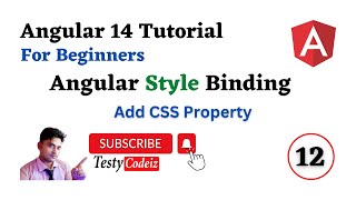 Angular 14 Tutorial For beginners, Style Binding in Angular, Add CSS Property in angular TestyCodeiz