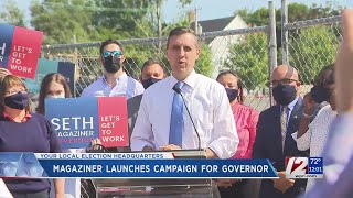 Seth Magaziner kicks off run for RI governor