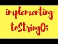 toString() in java