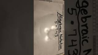 Algebraic Notation Method