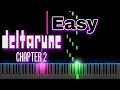 DELTARUNE chapter 2 Ost - Dialtone (Easy Piano Tutorial)