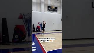 🤯🔥Nicolas Batum's quick-trigger 3-point shooting drill before Clippers practice