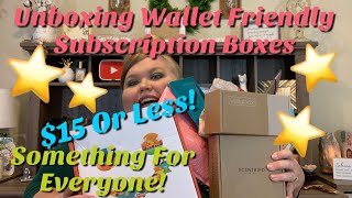 Unboxing Affordable Subscription Boxes | $15 Or Less!