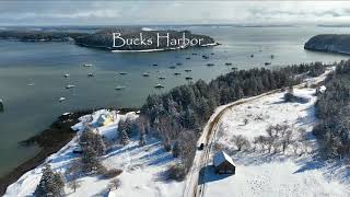 Bucks Harbor Machiasport Downeast Maine 2023 4k Winter