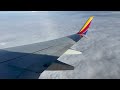 4k full flight msy atl southwest airlines boeing 737 800 n8312c