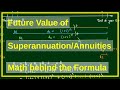 Superannuation Formula: Amount accumulated in a Pension Fund with Interest