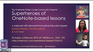 Superheroes of OneNote-based lessons