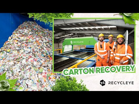 Ejecting Cartons From Residue Line Recycleye Quantisort Youtube