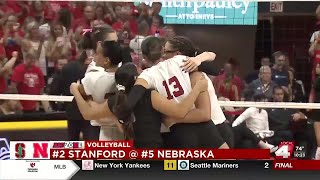 No. 5 Huskers earn first sweep of Stanford since 2008