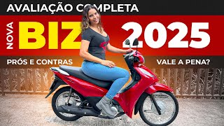 TESTE BIZ 125 ES (BIZ MAIS BARATA) PRÓS E CONTRAS, CONSUMO, SEGURO, PREÇO HONDA BIZ125 2025 | REVIEW