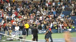Novak Djokovic impersonates John McEnroe (2009 U.S. Open)