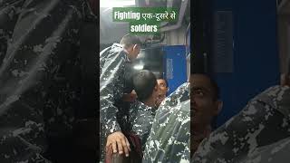 Soldiers fighting each other #2025 #soldiers #navy #agniveer #army #airforcenavy