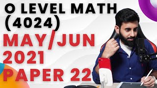 O level Math | May/Jun 2021 Paper 2