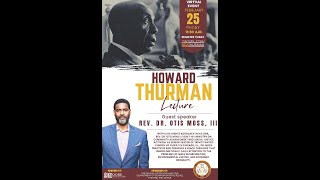 RECORDING OF B CU HOWARD THURMAN SPRING LECTURE
