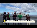 japan protests against us troops relocation world news wion