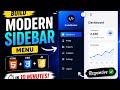 Build a Modern Responsive Sidebar Menu with HTML, CSS & JavaScript | Beginner Friendly