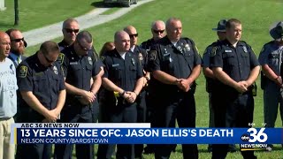 13 years since Officer Jason Ellis's death