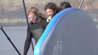 Return of  the SUP Squatch on Higgins Beach  from  Black Point Surf Shop