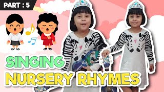 singing nursery rhymes part 5 | how's the weather, five little monkeys, five little ducks, bingo