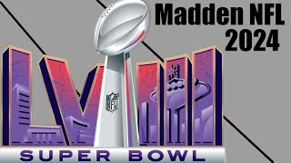 Madden NFL 24 - Playoffs and Super Bowl LVIII prediction simulation