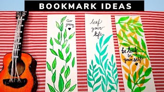 Bookmark ideas | 3 Easy leafy design