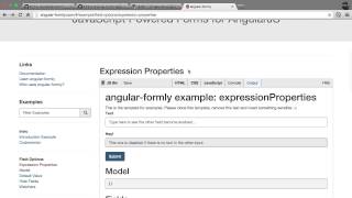 angular-formly: Create an Example
