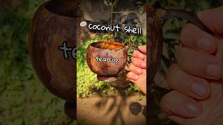 coconut shell cup craft ideas 🥥|| #diy #shortsfeed  #bestoutofwaste #shortvideo #craft