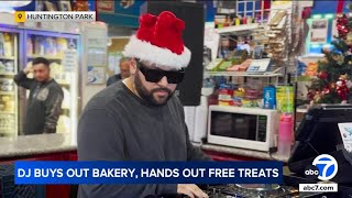 DJ Deorro brings holiday cheer to Huntington Park with a surprise bakery takeover