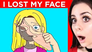 I LOST My FACE !  - A TRUE Animated Story