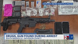 Drugs, gun, cash recovered during arrest in South Nashville