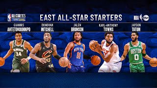 2025 NBA All-Star Starters Revealed - Eastern Conference | Inside the NBA