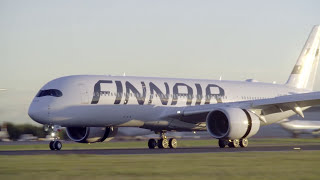 Finnair's first A350 landed at Helsinki Airport in 2015