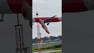 Air-Asia landing | AirBus-320 | #shorts #trending #viralshorts #airbus #aviation #airasia #landing