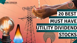 20 Great Utility Dividend Stocks For HIGH Passive Income!🔥🔥🔥 BUY THE DIP NOW!
