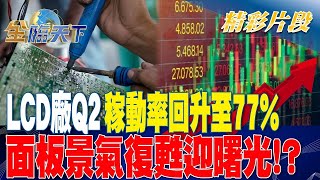 LCD廠Q2稼動率回升至77% 面板景氣復甦迎曙光！？金臨天下20230509 @tvbsmoney