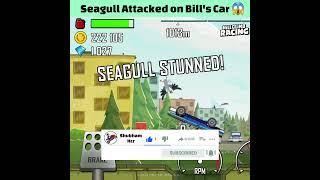 Seagull Attacked on Bill's Car | Hill Climb Racing Gameplay #shorts