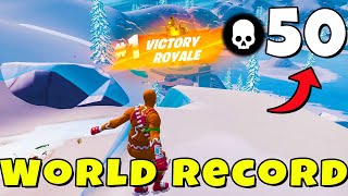 Fortnite Chapter 4 *WORLD RECORD* 50 Elimination Solo vs Squads Win (Full Gameplay)