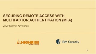 Securing Remote Access with Multifactor Authentication - Jump Server Approach