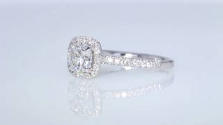 1.03CT Round Brilliant Diamond Odelia Halo Engagement Ring GIA Cert/Appr $7K  $2995